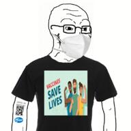 animated clothes coronavirus_pandemic glasses mask mouth_mask moving pfizer qr_code soyjak stubble surgical_mask text vaccine variant:soyak // 800x800 // 274.2KB