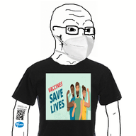 animated clothes coronavirus_pandemic glasses mask mouth_mask moving pfizer qr_code soyjak stubble surgical_mask text vaccine variant:soyak // 800x800 // 274.2KB