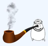 beard bird glasses pipe smoke smoking variant:budgiejak // 1198x1149 // 149.7KB