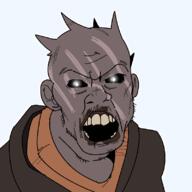 dead_by_daylight glowing_eyes open_mouth stubble variant:feraljak // 800x800 // 27.4KB