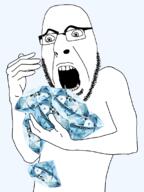 bald diamond gem glasses holding_gem holding_object holding_soyjak looking_down multiple_soyjaks open_mouth scared smile soyjak stubble thick_eyebrows variant:cobson variant:impish_soyak_ears why_can't_i_hold_all_these // 850x1133 // 390.8KB