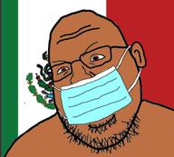 brown_skin country ear flag glasses mask mexico soyjak stubble variant:shotjak // 572x515 // 147.6KB