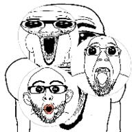 4soyjaks animated arm clothes deformed ear glasses oh_my_god_she_is_so_attractive open_mouth soyjak stretched_mouth stubble subvariant:el_perro_loco tshirt variant:bernd variant:el_perro_rabioso variant:nojak // 200x200 // 274.1KB