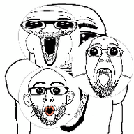 4soyjaks animated arm clothes deformed ear glasses oh_my_god_she_is_so_attractive open_mouth soyjak stretched_mouth stubble subvariant:el_perro_loco tshirt variant:bernd variant:el_perro_rabioso variant:nojak // 200x200 // 274.1KB