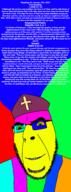 1_john_(bible) 1_john_4:10 1_john_4:7 1_john_4:8 1_john_4:9 2025 Solomon animal bible bible_quote bible_verse blue_skin christianity clothes colorful cyan_skin fish food glasses god green_eyes green_sclera hair hat january january_7 jesus mark_(bible) mark_6:34 mark_6:35 mark_6:36 mark_6:37 mark_6:38 mark_6:39 mark_6:40 mark_6:41 mark_6:42 mark_6:43 mark_6:44 orange_sclera pink_skin priest psalm_(bible) psalm_72:0 psalm_72:1 psalm_72:2 psalm_72:3 psalm_72:6 psalm_72:7 red_eyes smile smug soyjak stubble tallit teeth text variant:cobson wordswordswords // 721x1944 // 183.2KB