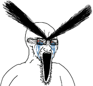 arm big_eyebrows crying exaggerated glasses no_background open_mouth selfish selfish_little_fuck stretched_mouth stubble subvariant:crying_soyak tear transparent_background upper_body variant:soyak white_skin wrinkles // 1368x1268 // 130.8KB