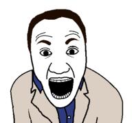 clothes hair left_4_dead_(series) left_4_dead_2 nick_(left_4_dead) open_mouth soyjak valve variant:el_perro_rabioso video_game // 427x400 // 4.2KB