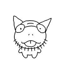 buck_teeth cat_ear closed_mouth deltarune glasses noelle_holiday series:unfunnycreature soyjak stubble teeth unfunny_creature variant:uglyfuckingthing // 1000x1000 // 15.5KB