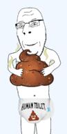 123rf_watermark arm diaper glasses hand holding_object holding_poop human_toilet leg poop smile soyjak stinky stock_image stock_image_watermark stubble subvariant:nucob text variant:cobson watermark 💩 // 680x1352 // 235.7KB