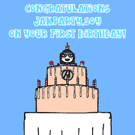 avengers birthday blue_eyes cake candle glasses happy_birthday jakparty_soy objectsoy strawberry text variant:soytan // 1024x1024 // 83.0KB