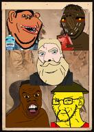 aboriginal angry arm asian australian_aboriginal beard big_lips big_nose black_eyes black_skin blue_eyes braids cigarette closed_eyes closed_mouth clothes conical_hat denim_jacket ear eyebrows flag gasoline glasses hair jacket latino listerine mouthwash mustache native_american nigger open_mouth orange_skin poster small_eyes smell smile stubble subvariant:feralnigger subvariant:impish_amerimutt subvariant:wholesome_soyjak tattoos teeth variant:cobson variant:feraljak variant:gapejak variant:impish_soyak_ears white_skin yellow_hair yellow_skin // 640x899 // 598.3KB