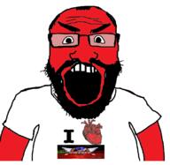 balding beard clothes creepypasta game glasses hair i_love open_mouth sonic.exe subvariant:science_lover text variant:markiplier_soyjak // 826x805 // 140.2KB