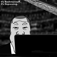 background clean_shaven clothes eyebags front_facing music nose piano subvariant:neutralplier suit text variant:markiplier_soyjak video // 1080x1080, 31.5s // 5.5MB