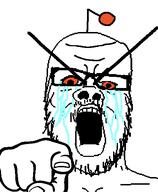 angry antenna bald big_eyebrows bloodshot_eyes crying glasses hand mustache open_mouth orange_eyes pointing pointing_at_viewer reddit redditard selfish_little_fuck snoo soyjak stubble tear variant:a24_slowburn_soyjak // 454x552 // 11.5KB