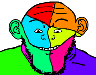 color colorful imp impish meta:trendy_tuesday no_glasses smile smirk subvariant:neutralplier trend:colorjak variant:markiplier_soyjak // 600x470 // 115.7KB