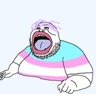 fat obese open_mouth purple_hair tongue tranny variant:sheboonjak // 761x750 // 15.8KB