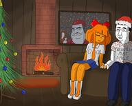 background beard christmas fire full_body glasses hair hand handholding mymy ongezellig santa santa_hat sitting subvariant:feralsquirrel tree variant:chudjak variant:cobson variant:feraljak // 2048x1639 // 459.4KB
