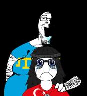 crimea crimean_tatar crying flag:crimean_tatar flag:turkiye glasses meltdown open_mouth stubble subvariant:rapewail teeth turkiye variant:soytan variant:wailjak white_skin // 685x758 // 99.2KB