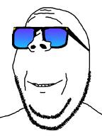 calm glasses gradient shades smile stubble sunglasses variant:gapejak // 600x800 // 17.9KB