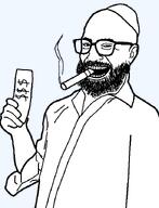 arm bald beard cigar clothes dollar_sign ear eyebrows glasses hand hat holding_object jews judaism kippah looking_at_you money nose open_mouth smile smoke smug teeth transparent_background variant:tonytut white_skin wrinkles // 540x705 // 31.9KB