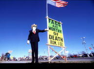 cowboy_hat flag:united_states gay god_hates_fags homophobia picket protest tfd total_faggot_death variant:cobson wbc westboro_baptist_church // 1200x879 // 139.0KB