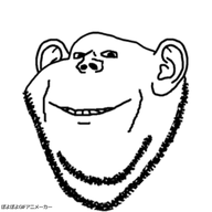 animated poyopoyo soyjak sweden variant:gapejak variant:impish_soyak_ears // 400x389 // 519.4KB