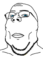 beautiful blue_eyes buff cheekbones closed_mouth glasses handsome lips looking_at_you muscles muscular_male subvariant:handsome_gapejak subvariant:wholesome_soyjak variant:gapejak white_background // 600x800 // 8.2KB