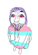 edit full_body joyjak lipstick pink_eyes pink_hair smile tranny transgender_flag variant:derpson xitter xitter_coal // 959x1382 // 305.8KB