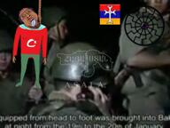 ack armenian_eternity_symbol brown_skin christian_cross christian_identity christianity crying dead eastern_orthodox ext=mp4 flag:armenia flag:azerbaijan footage hang hanged hanging islam islamic music noose orthodox orthodox_christian orthodoxy red_eyes rope sonnenrad sound star_and_crescent variant:bernd video // 1440x1080, 35.8s // 41.5MB