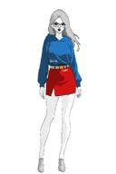 blue_eyes eyelashes glasses hair hoodie skirt sproke variant:sproketan2 // 1024x1536 // 34.8KB