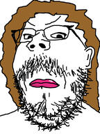 brown_hair closed_mouth ear frown glasses lips mustache soyjak stubble variant:gapejak // 600x800 // 245.4KB