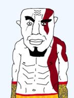 Warrior-Z(user) buff chains cobsontalks kratos muscles muscular_male smile smirk smug subvariant:chudjakTALKS subvariant:chudjak_front variant:chudjak // 431x571 // 154.9KB