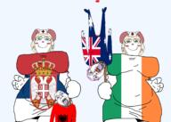 4soyjaks australia bald big_breasts blond blue_eyes brown_skin clothed clothes crying ear facepaint female flag flag:albania flag:australia flag:ireland flag:serbia full_body glasses hanging hat medical mouse mustache nurse nurse_hat nurse_uniform open_mouth red_cross rope serbia soyjak star_(symbol) stubble subvariant:gapejak_female suicide terrible_mouse tongue variant:bernd variant:gapejak white_fur yellow_sclera // 4500x3200 // 1.9MB