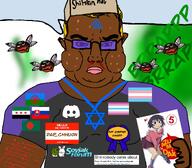 azumanga_daioh bangladesh brap clothes dap_chhuon(user) femboy gypsy hat jartyfly jews kike shitskin slovakia snca soyjak_forum star_of_david stink_lines subvariant:chudjak_front syria tranny transgender_flag variant:chudjak // 1059x929 // 499.5KB