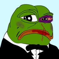 amphibian angry battered blood bruised clothes frog hurt nas:pepe pepe_the_frog suit // 680x680 // 245.1KB