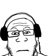 closed_mouth glasses headphones neutral poyopoyo poyunpoyun soyjak stubble subvariant:neutralplier variant:markiplier_soyjak // 300x400 // 746.2KB