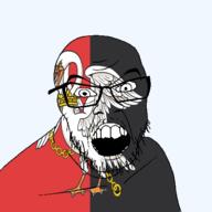 angry animal bird british buckinghamshire england flag flag:buckinghamshire glasses hair looking_at_you mustache open_mouth pelican soyjak stubble teeth united_kingdom variant:feraljak // 1500x1500 // 370.9KB