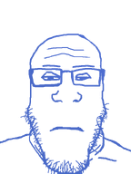 blue closed_mouth glasses half_closed_eyes subvariant:neutralplier transparent_background transparent_skin variant:markiplier_soyjak // 600x800 // 14.8KB