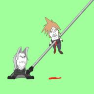 animated blood cloud_strife death final_fantasy sephiroth subvariant:chudjak_front sword talking variant:chudjak variant:gapejak video_game // 1024x1024 // 109.4KB