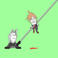 animated blood cloud_strife death final_fantasy sephiroth subvariant:chudjak_front sword talking variant:chudjak variant:gapejak video_game // 1024x1024 // 109.4KB