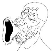 clothes glasses open_mouth soyjak stubble variant:unknown // 768x717 // 21.7KB