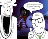 2soyjaks anhero clothes dilbert glasses laughing necktie ongezellig smile stretched_mouth subvariant:nucob thumbs_up variant:cobson wally_(dilbert) // 1816x1458 // 1.3MB