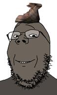 admin_thrembo boot boot_(user) brown_skin glasses meta:tagme shoe smile soyjak soyjak_party stubble variant:gapejak // 375x623 // 83.8KB
