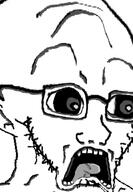 glasses open_mouth scared shocked subvariant:doctos tongue variant:soyak // 266x385 // 60.3KB