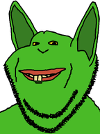 amphibian bald cheesed_to_meet_you ear frog green_skin grin honorary_ias lips mouse nas:pepe pepe_the_frog soyjak variant:impish_soyak_ears white_background yellow_sclera yellow_teeth // 598x800 // 18.3KB