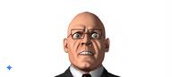 3d a10_eyes ai_generated bald blue_eyes cgi ear glasses looking_at_you shadow teeth teeth_showing variant:sidjak white_background white_skin // 1024x456 // 39.3KB