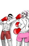 2soyjaks ack bosnian boxing chud chuddy fight fighting glasses punch punching soyjak stubble tranny trans troon variant:bernd variant:chudjak // 1311x2048 // 204.3KB