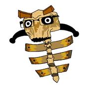 Xylophone bone donkey_kong donkey_kong_country musical_instrument nintendo skeleton spine tiki_mask variant:cobson video_game wood // 1000x900 // 35.7KB