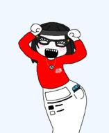 animated arm avengers badge beanie blush brazil caramelldansen catanduva closed_eyes clothes dance dress ext=gif eyelashes female gec glasses grêmio_esportivo_catanduvense hair hand happy hat jersey logo meta:tagme necklace nintendo nintendo_switch open_mouth paulistão redraw soccer soyjak são_paulo variant:soytan video_game // 500x612 // 101.1KB