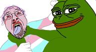 arm blood bloodshot_eyes crying frog green_skin hair hand mustache pepe purple_hair soyjak strangling stubble the_last_of_us tongue tranny variant:bernd yellow_teeth // 2048x1113 // 246.2KB